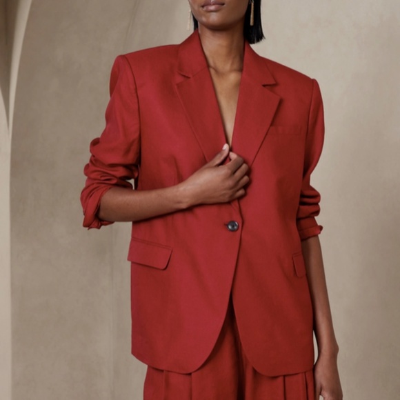 Red Blazer Banana Republic - Picture 5 of 5